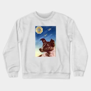 1958 Laika, First Dog in Space Crewneck Sweatshirt